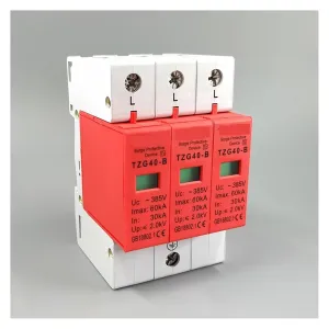 Arrester Device AC SPD 3P 30KA~60KA B ~385VAC House Surge Protector Protective Low-Voltage Arrester Device