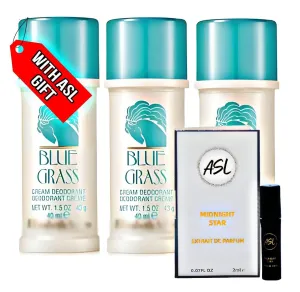 ASL- Deodorant cream 1.5 oz Pack of 3 with bundle Travel size Perfume Gift