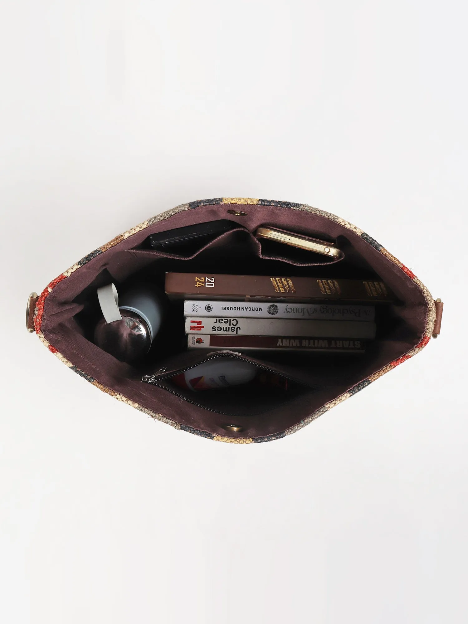 AUSTERE - KILIM &  LEATHER HAND  BAG