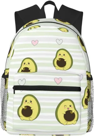 Avocado Of A Hear Travel Laptop Backpack For Men Women-Lightweight Carry On Backpack,Hiking Backpack, Water Resistant Beach Backpack With Laptop Compartment