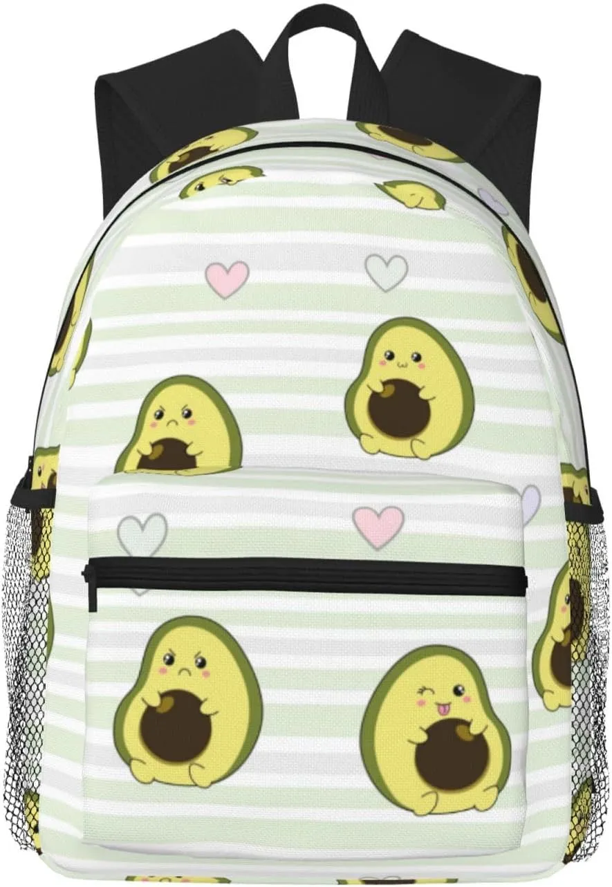 Avocado Of A Hear Travel Laptop Backpack For Men Women-Lightweight Carry On Backpack,Hiking Backpack, Water Resistant Beach Backpack With Laptop Compartment