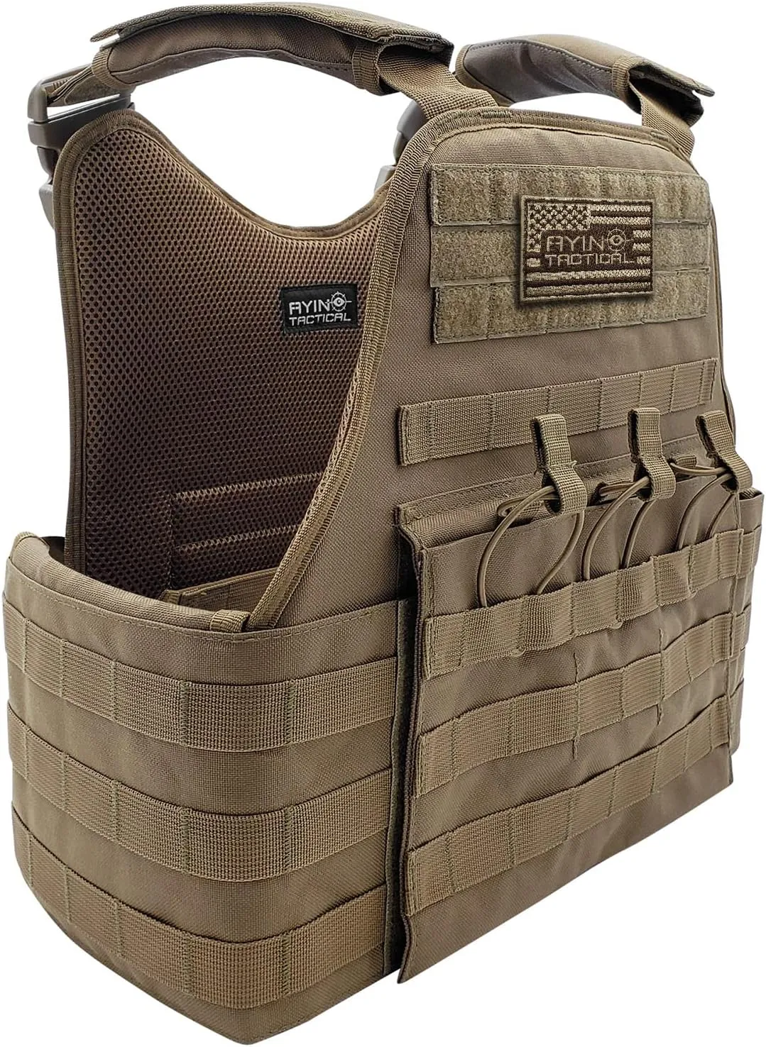 AYIN MOLLE Breathable Outdoor Vest with Hook and Loop attachment points