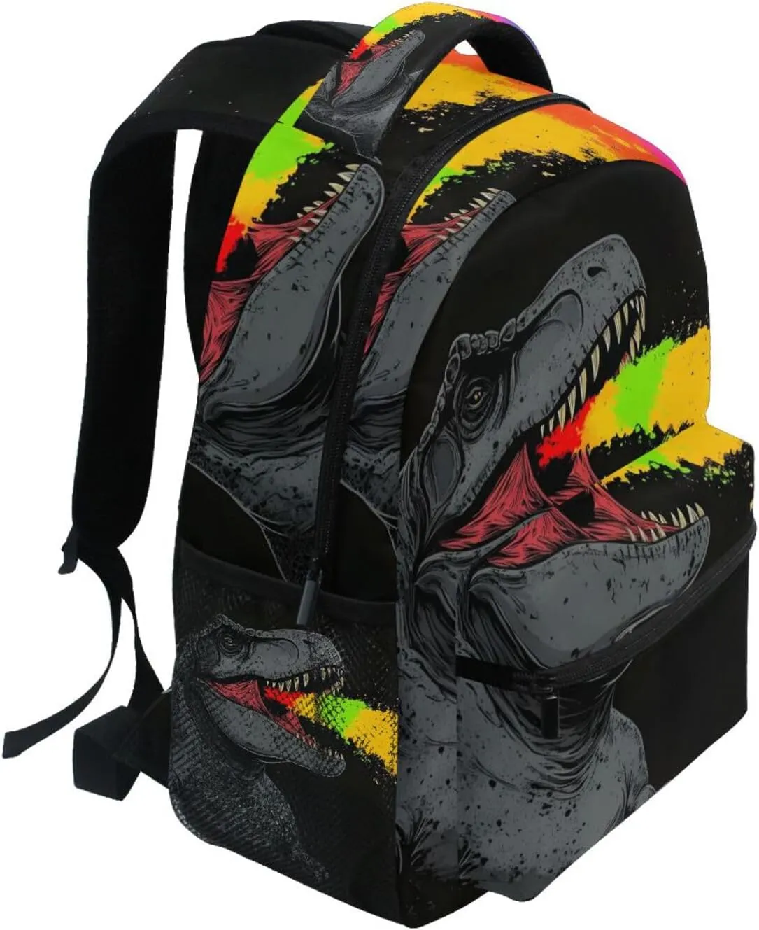 Backpack Dinosaur Roar Colorful for School Girls Boys - Book Bag Laptop Travel Backpack Daypack M