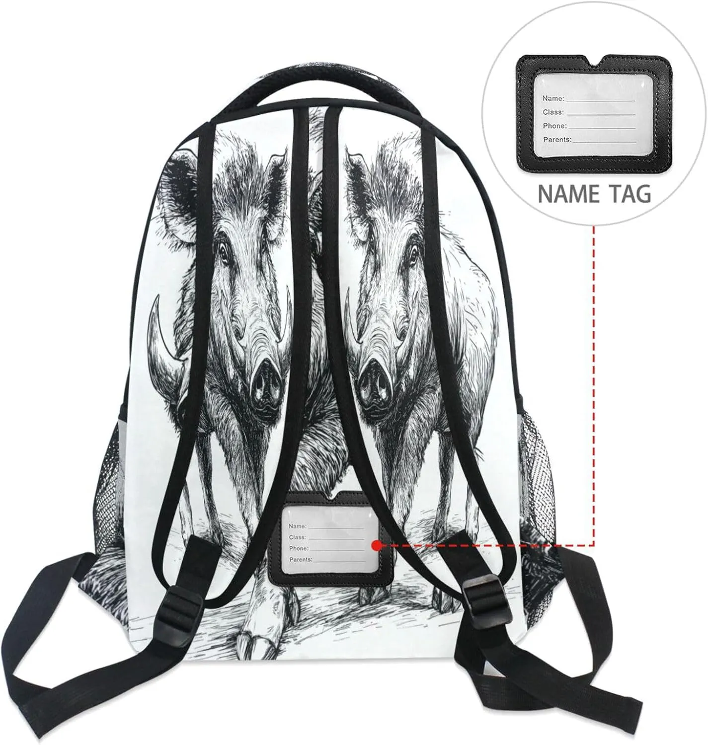 Backpack for Teacher Nurse Waterproof Laptop Bag with Chest Strap Gift Men & Women Aesthetic Warthog