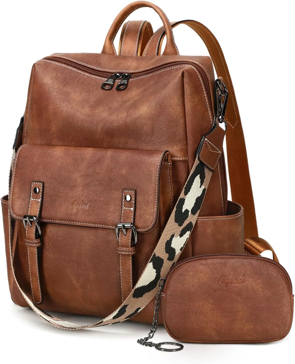 Backpack Purse for Women PU Leather Back Packs Designer Ladies Shoulder Bag Fashion Faux Work Travel Handbags