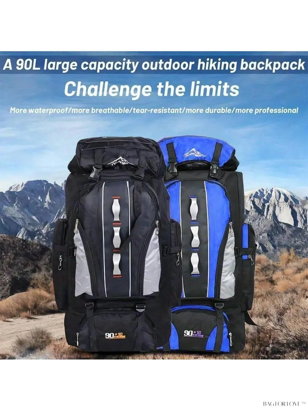 BagForLove - Waterproof Hiking and Camping Backpack for Adventure
