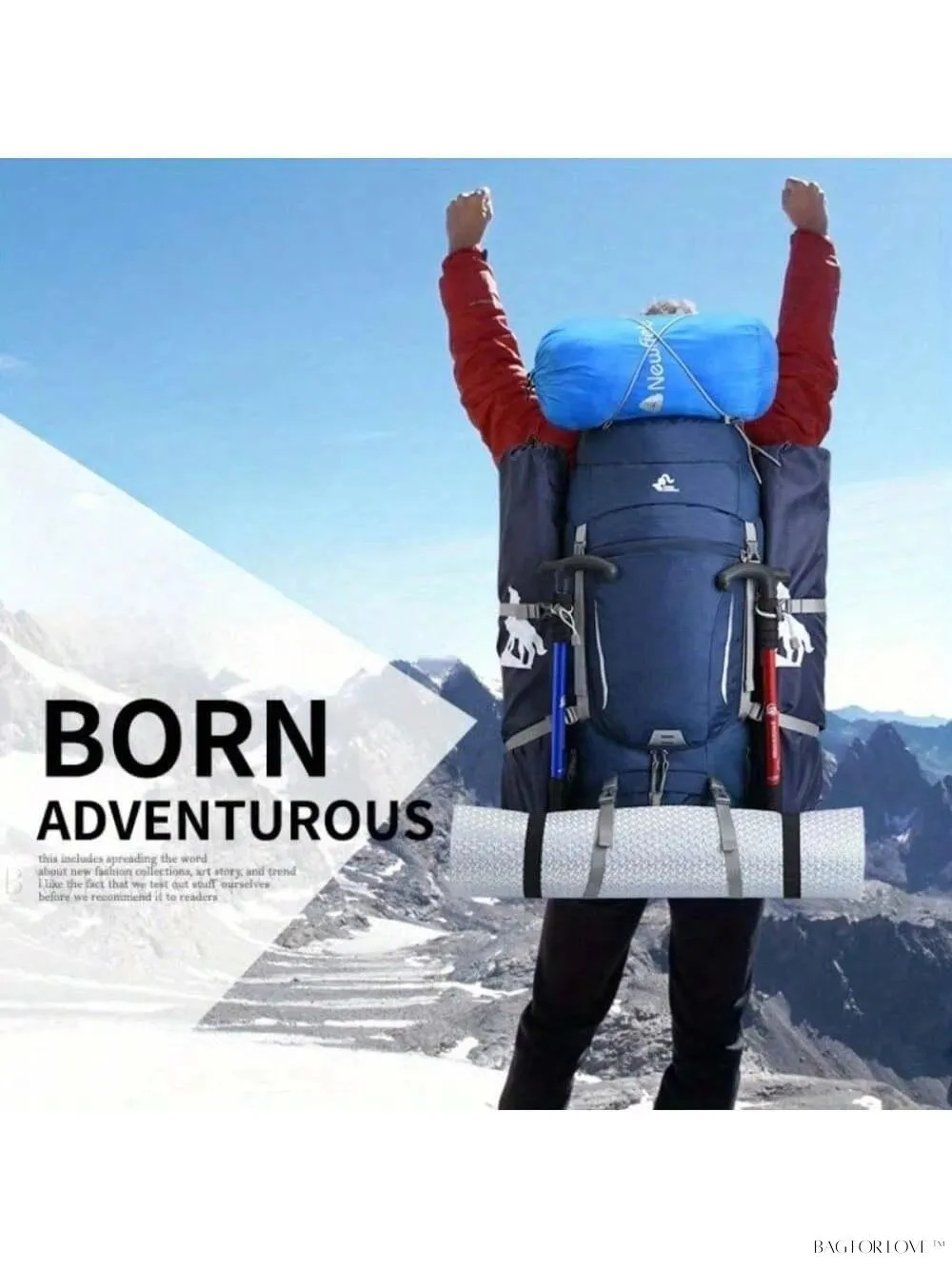 BagForLove - Woman's Waterproof Day Pack for Outdoor Adventures