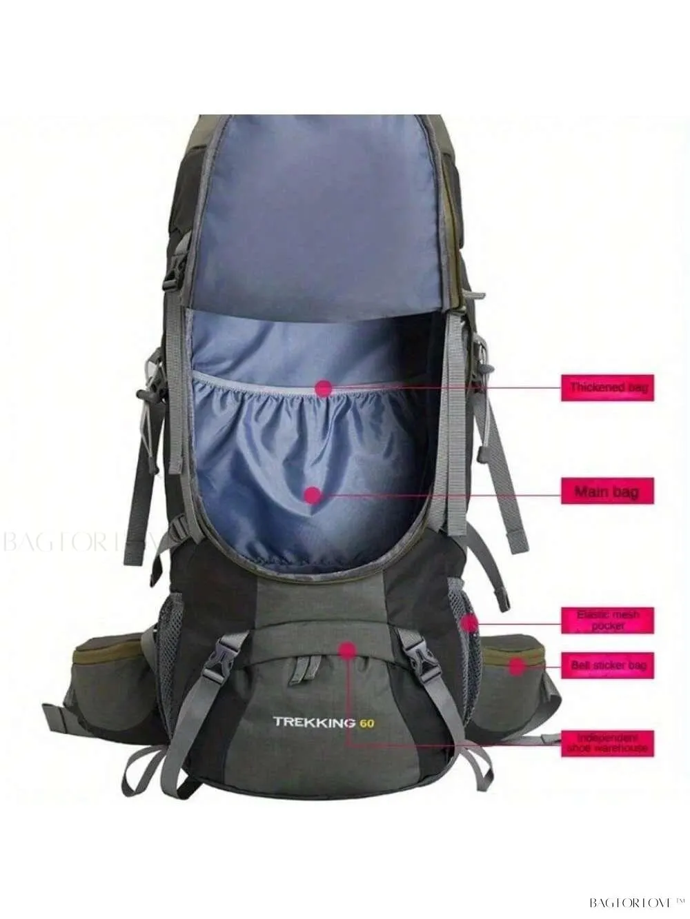 BagForLove - Woman's Waterproof Day Pack for Outdoor Adventures