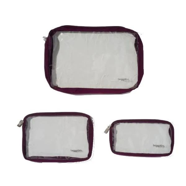 Baggallini Clear Travel Pouches