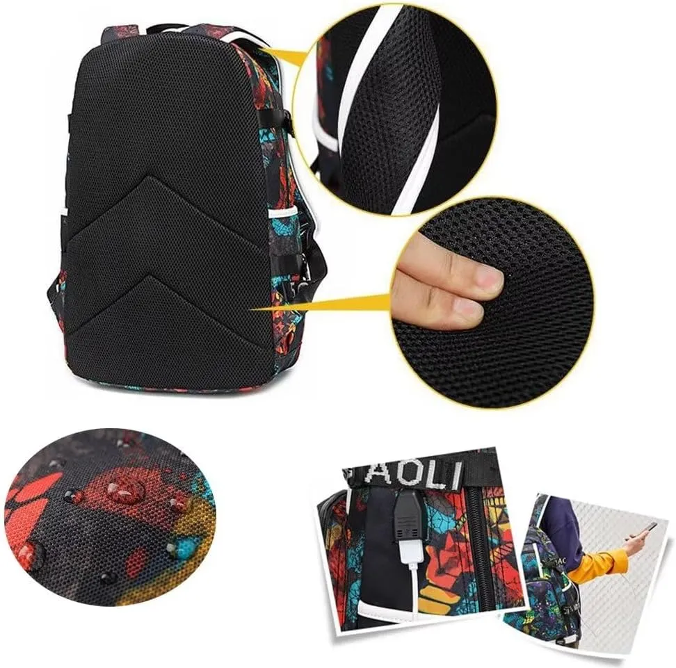 Basketball Player Number 23 Multifunction Backpack Travel Daypacks Fans Bag For Men Women (Style 19)