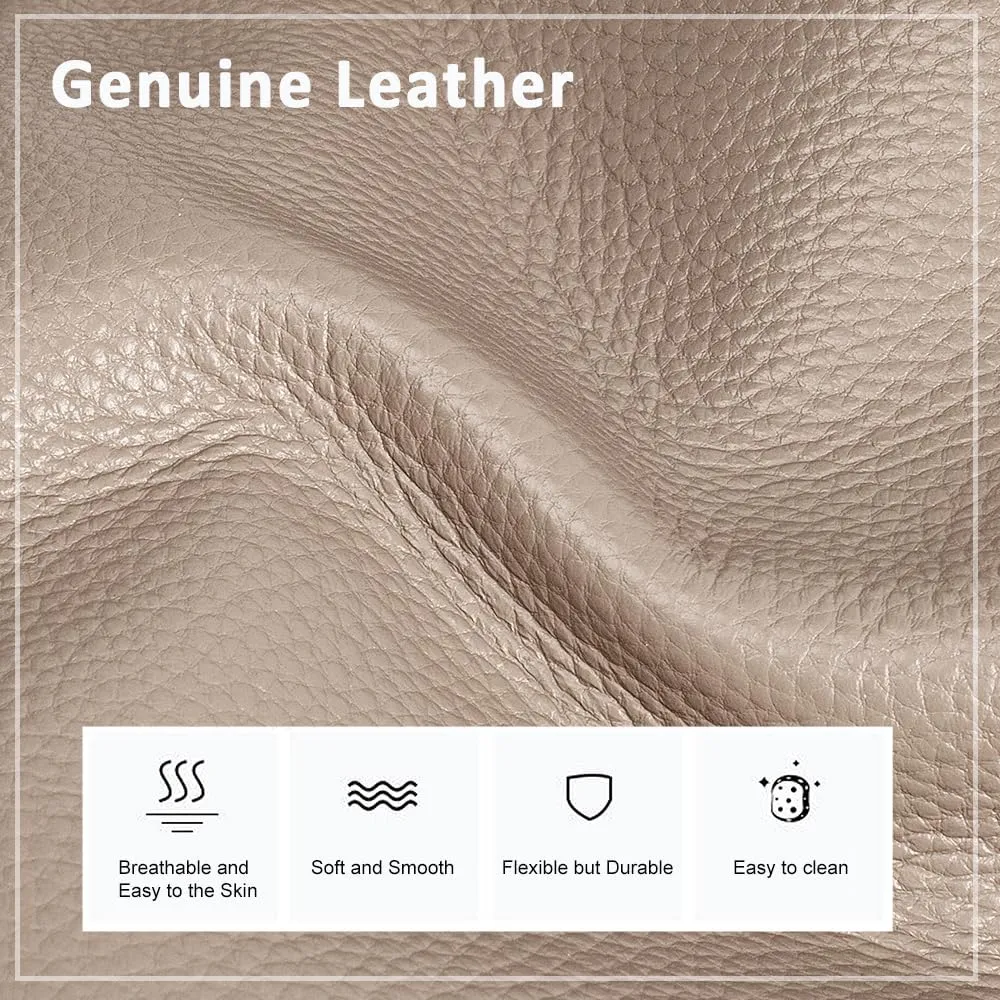 befen Genuine Leather Tote Bag for Women Work, Women's Leather Shoulder Bags Purses Satchel Handbags with Laptop Compartment