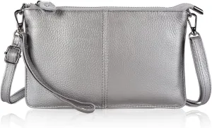 befen Genuine Leather Wristlet Clutch Wallet Purses Small Crossbody Bags for Women with RFID Blocking Card Slots