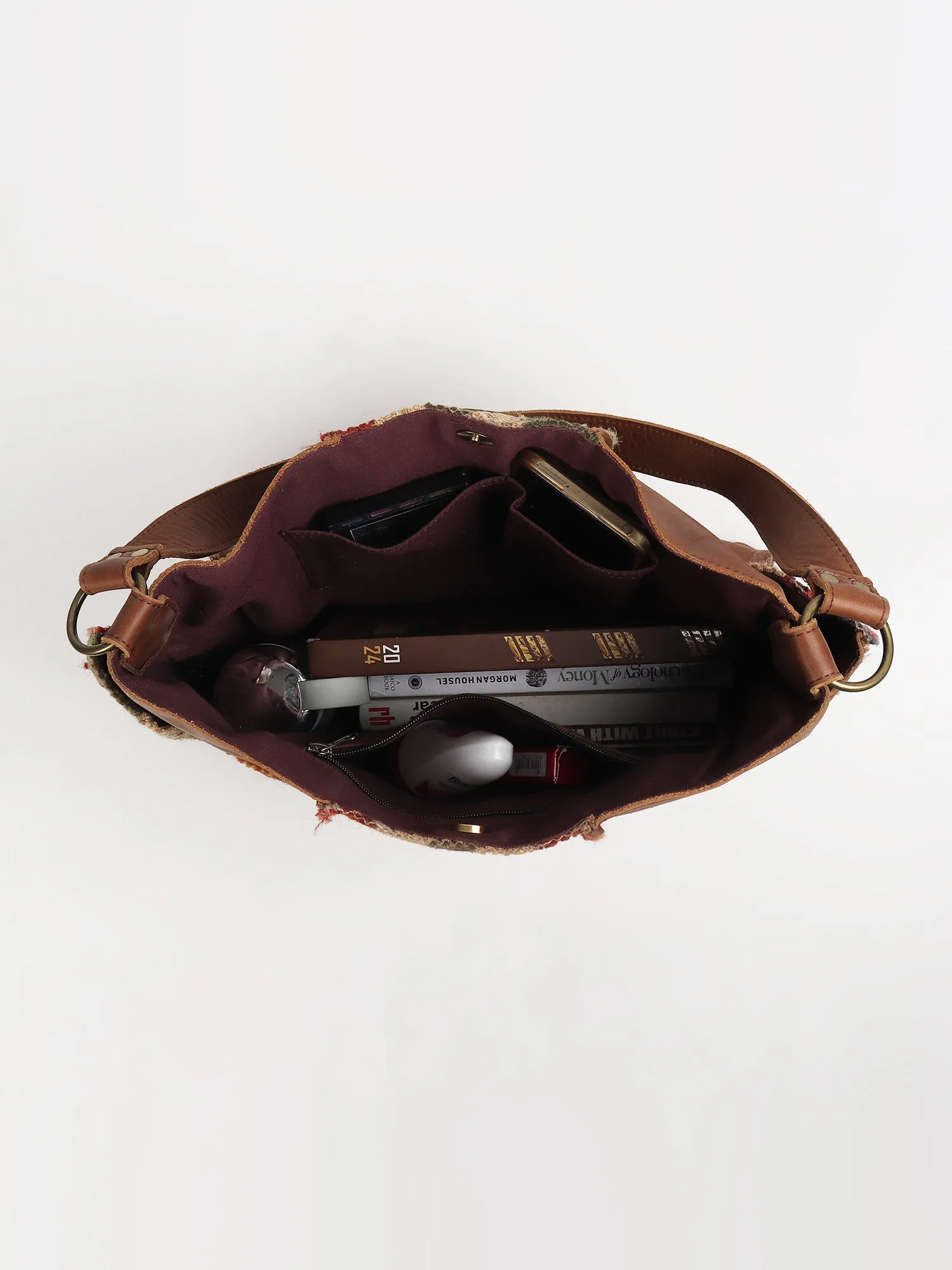 BEHOOVE - KILIM & LEATHER PATCHWORK HAND BAG