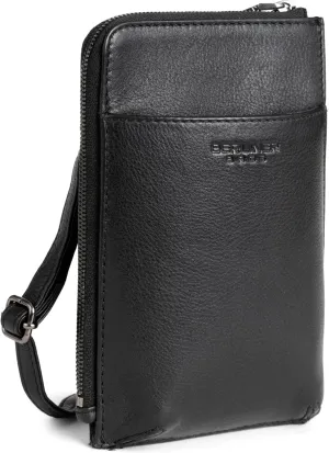 BERLINER BAGS Genuine Leather Cell Phone Purse Kim, Small Crossbody Bags for Women, Phone Wallet