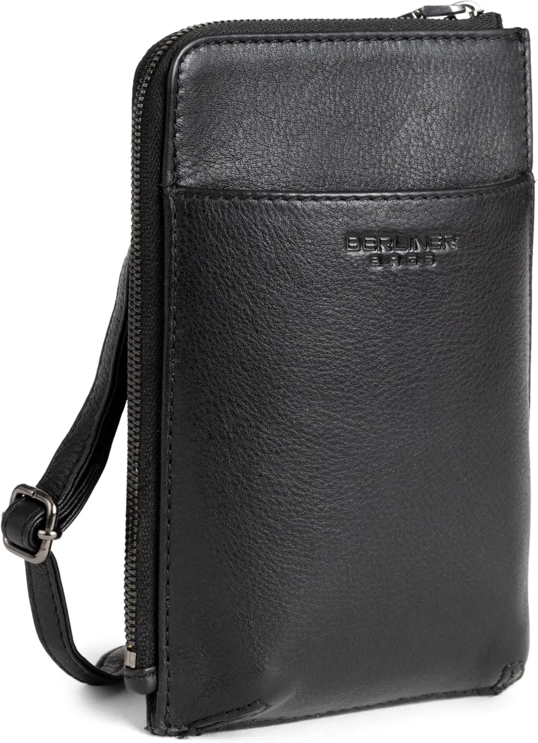 BERLINER BAGS Genuine Leather Cell Phone Purse Kim, Small Crossbody Bags for Women, Phone Wallet
