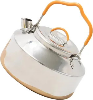 BESPORTBLE Stainless Kettle Silver Teapot Camping Teapot Water Kettle Outdoor Accessories