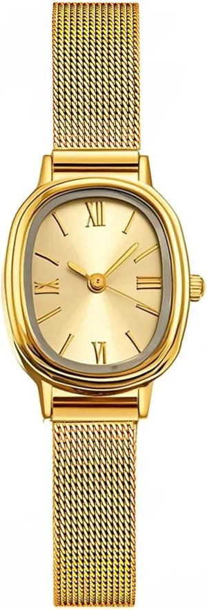 BESTKANG Women Watches Stainless Steel Mesh Strap Waterproof Quartz Wristwatch Fashion Oval Women's Bracelet Watch