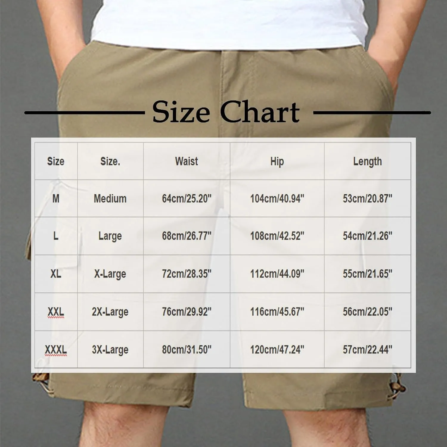 Big and Tall Cargo Shorts for Men Reinforced Stitching Stretch Fabric Workwear Utility Pockets Casual Daily Wear