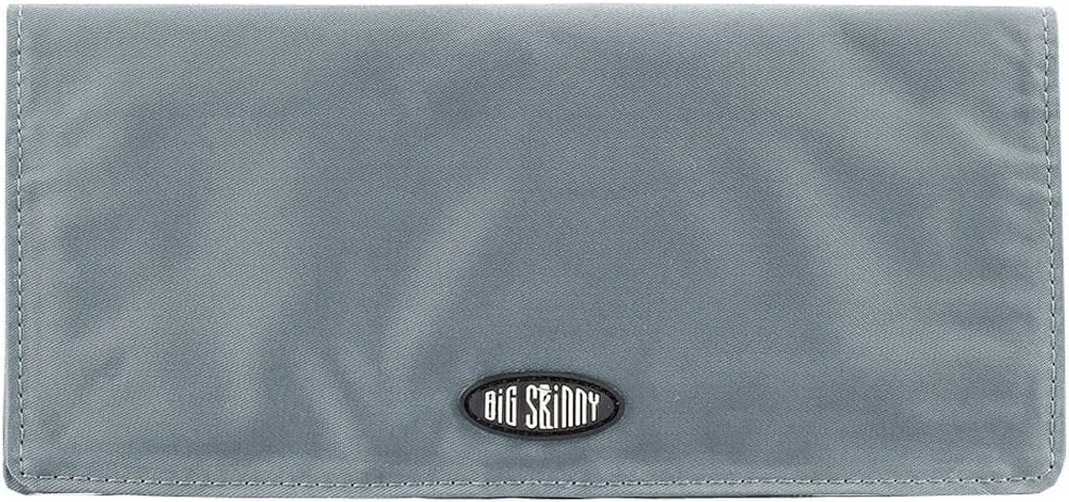 Big Skinny Women's Executive Bi-Fold Checkbook Slim Wallet, Holds Up to 40 Cards