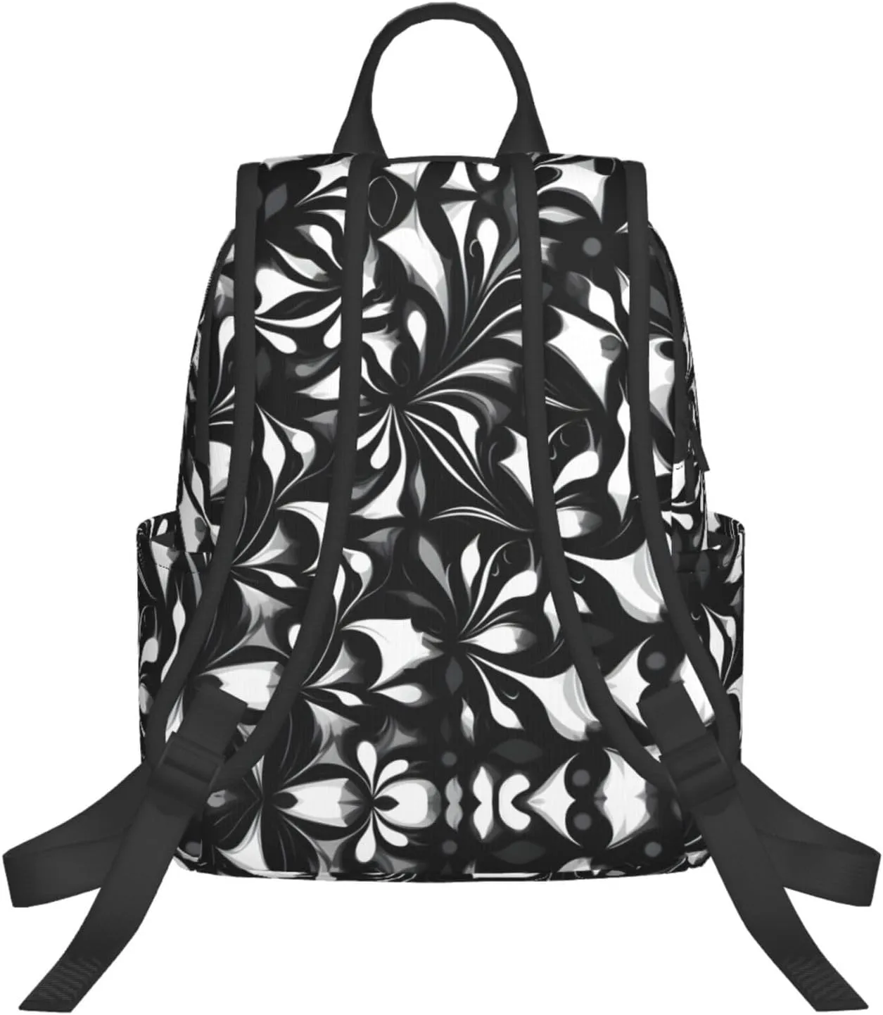 Black and white patterns print Lightweight Laptop Backpack Travel Daypack Bookbag for Women Men for Travel Work