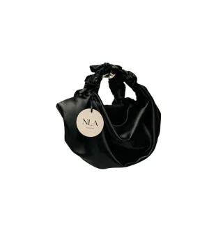 BLACK NLA SILK KNOT BAG