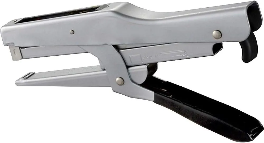 Bostitch Office Plier Stapler, 20 Sheet Capacity, EZ Squeeze Handle, Reduced Effort, No Jam Technology, Chrome