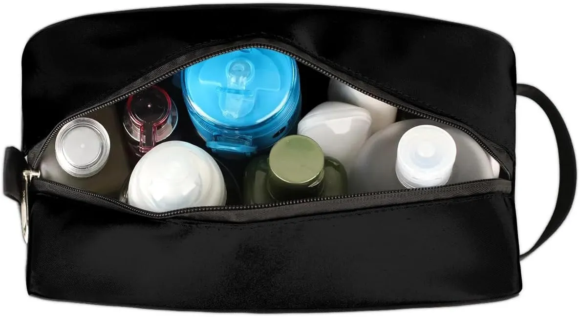 Boys Travel Toiletry Bag, Blue Fire Dragon Kids Waterproof Hanging Dopp Kit, Wash Bag with Large Capacity for Travel, Sports, Shower