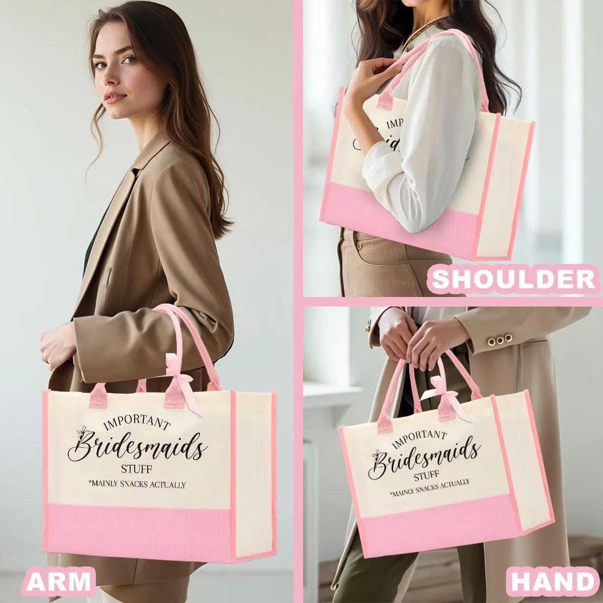 Bride Bridesmaid Mother of The Bride Mother of The Groom Gifts for Women Canvas Tote Bag
