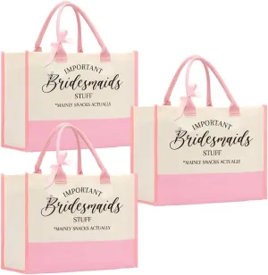 Bride Bridesmaid Mother of The Bride Mother of The Groom Gifts for Women Canvas Tote Bag