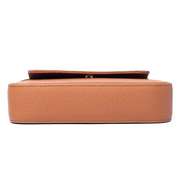 Brown Top Grain Cow Leather Underarm Bag | Handbag | Shoulder Bag