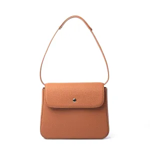 Brown Top Grain Cow Leather Underarm Bag | Handbag | Shoulder Bag