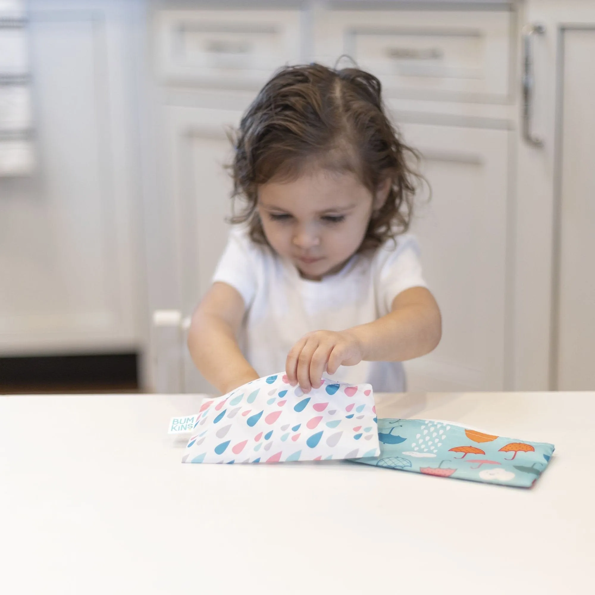 Bumkins Reusable Small Snack Bag, Set of 2