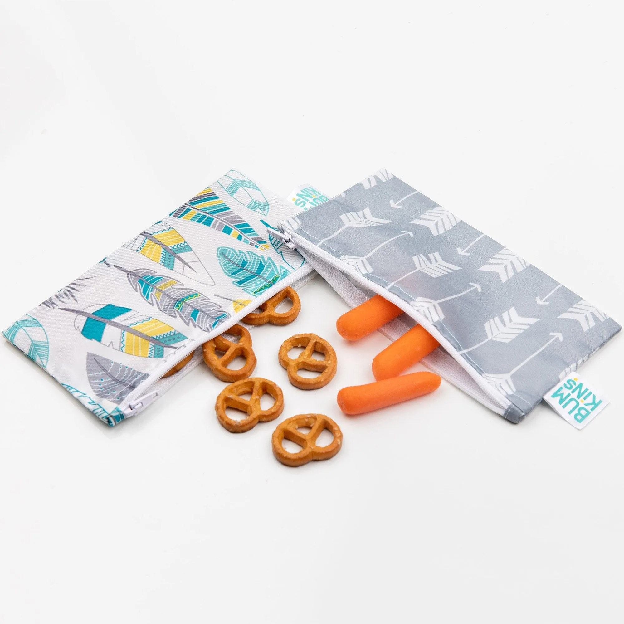 Bumkins Reusable Small Snack Bag, Set of 2
