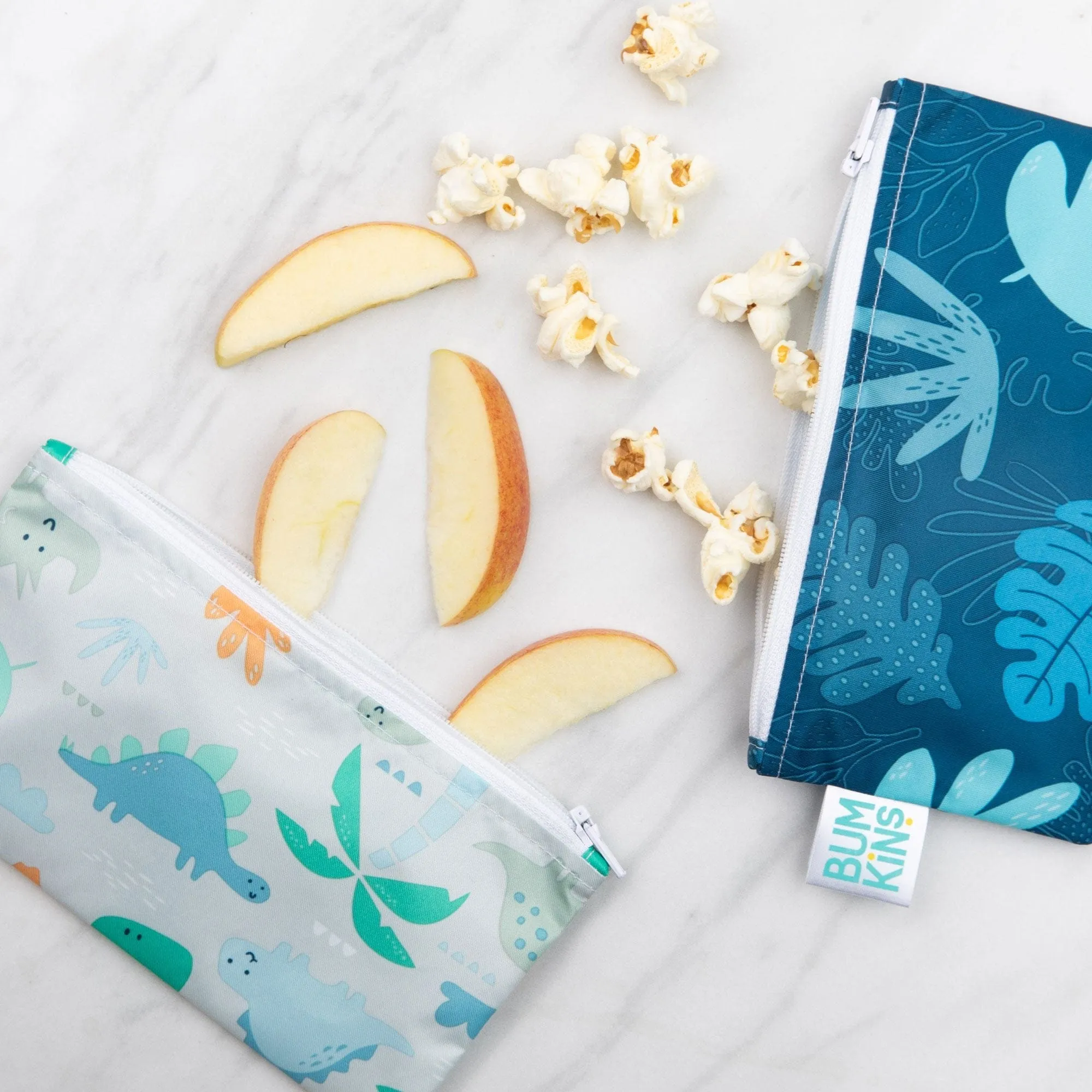 Bumkins Reusable Small Snack Bag, Set of 2