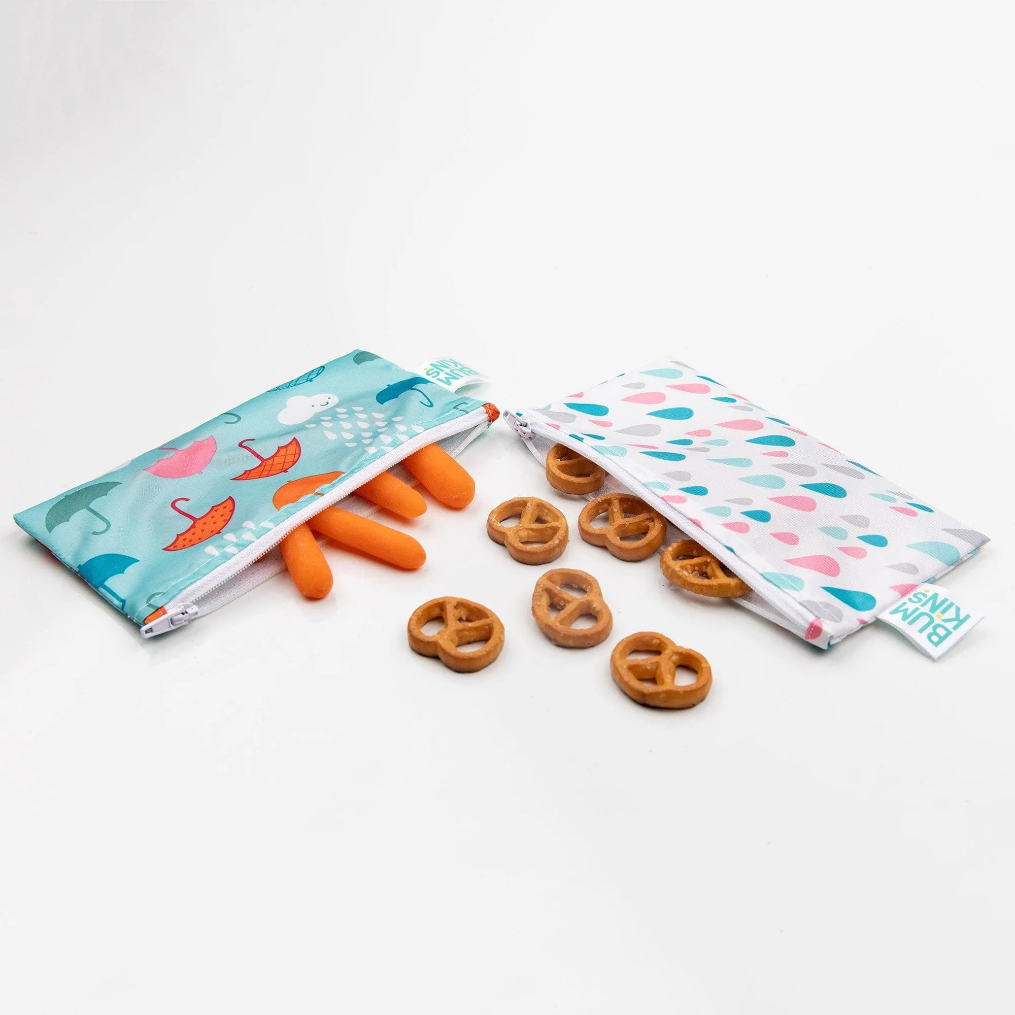 Bumkins Reusable Small Snack Bag, Set of 2