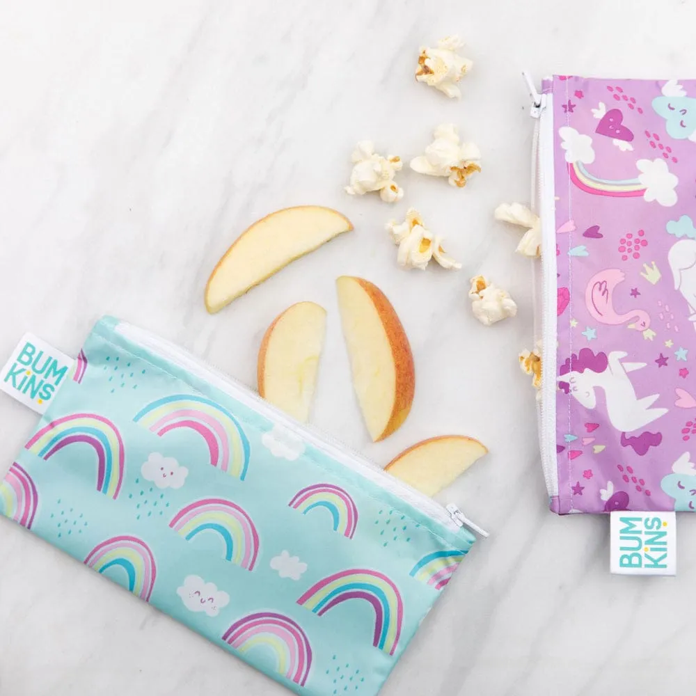 Bumkins Reusable Small Snack Bag, Set of 2