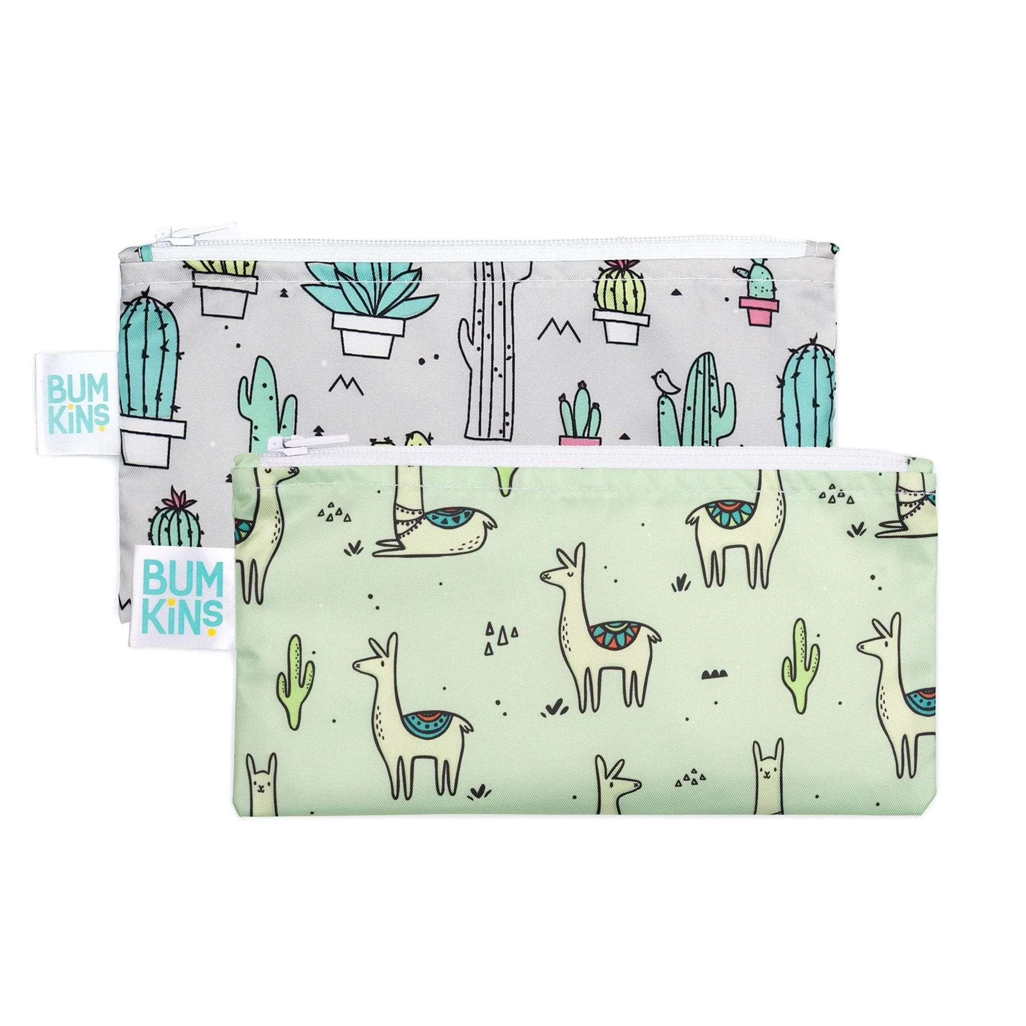Bumkins Reusable Small Snack Bag, Set of 2