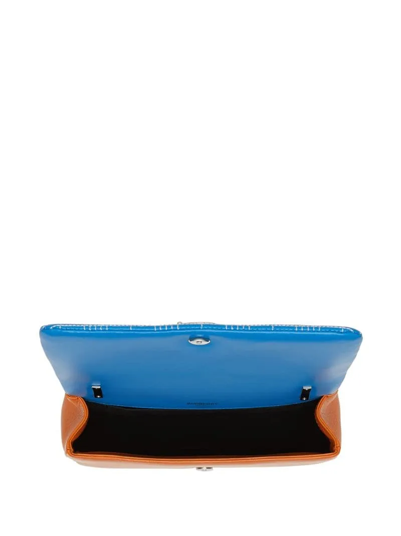 Burberry - small Lola quilted tri-tone crossbody bag - women - Cotton/Lamb Skin/Polyester - One Size - Blue