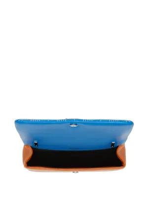 Burberry - small Lola quilted tri-tone crossbody bag - women - Cotton/Lamb Skin/Polyester - One Size - Blue