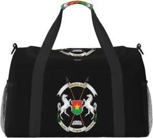 Burkina Faso National Emblem Travel Duffel Bag Large Foldable Waterproof Overnight Bag For Beach Swim Bags Pool Sports Gym