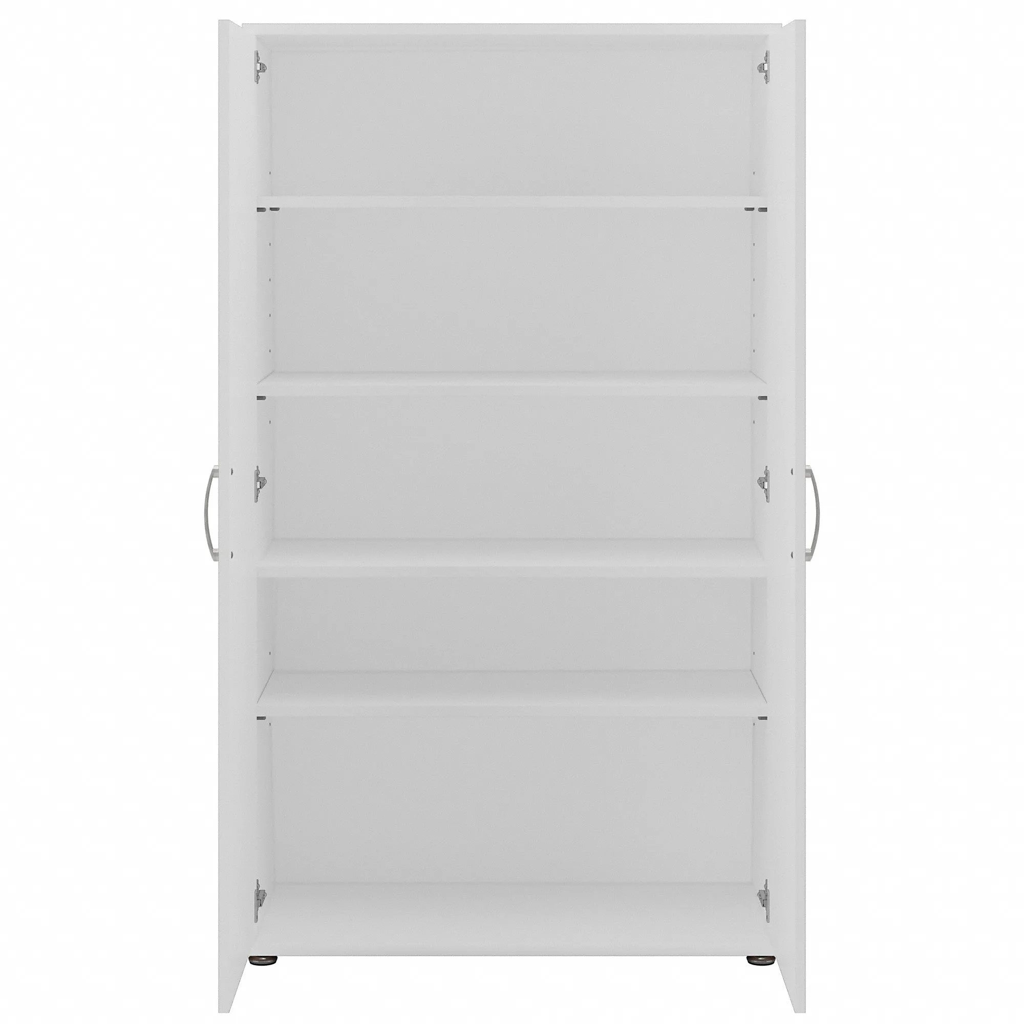 Bush Business Furniture Universal 92W 5 Piece Modular Storage Set with Floor and Wall Cabinets