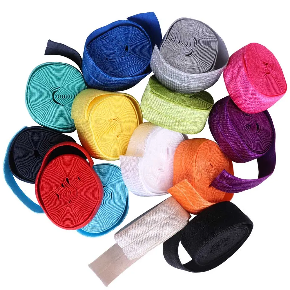 ByAnnie - Foldover Elastic-14 Color options, Sold per yard