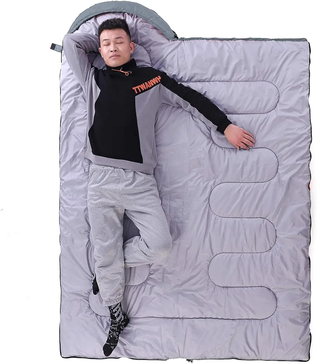Camping Sleeping Bag 3 Seasons Lightweight &Waterproof with Compression Sack Camping Sleeping Bag Indoor & Outdoor for Adults & Kids