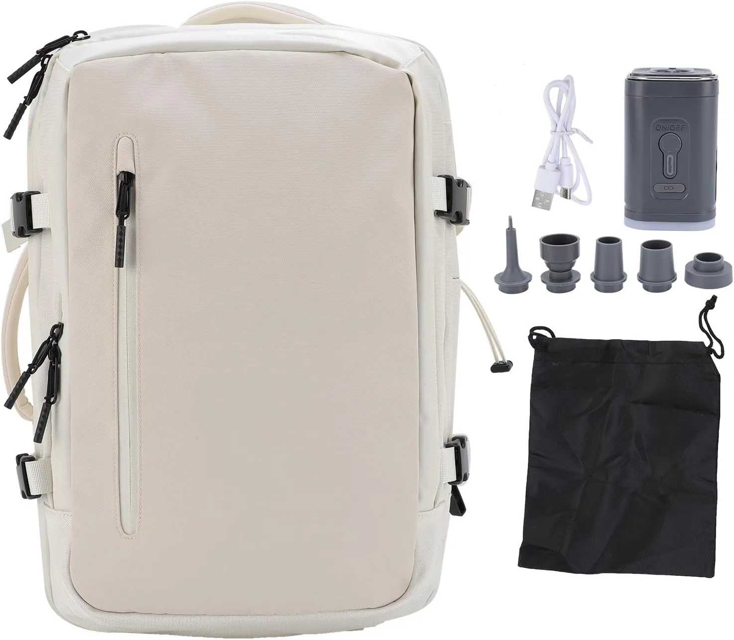 Carryon Back Vacuum Backpack Rapid Inflation Deflation Store 20-22 Outfits 30L Rainproof Carry On for Laptop Travel Business