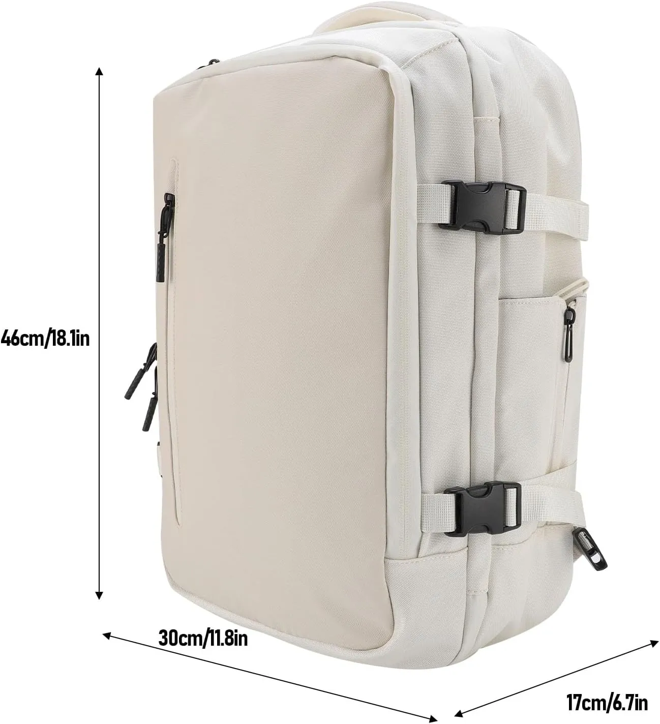 Carryon Back Vacuum Backpack Rapid Inflation Deflation Store 20-22 Outfits 30L Rainproof Carry On for Laptop Travel Business