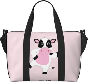 Cartoon Calf Hand Travel Bag. For Men And Women. Durable Material And Stylish Design, Suitable For Business And Leisure Travel.