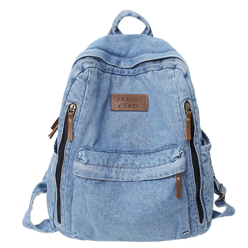 Casual Denim Backpack
