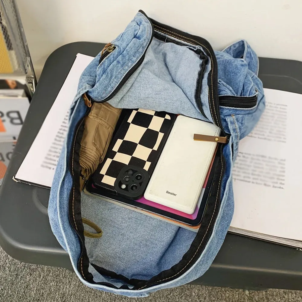 Casual Denim Backpack