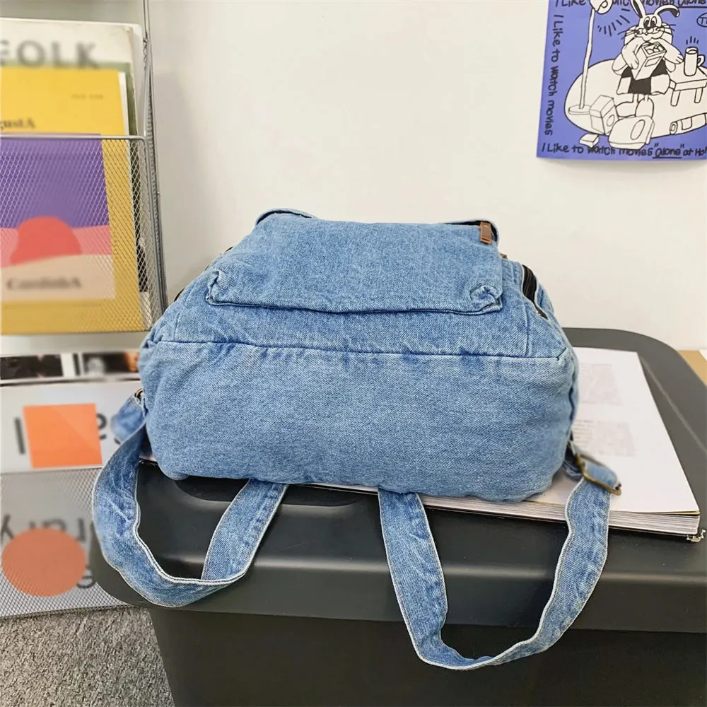 Casual Denim Backpack