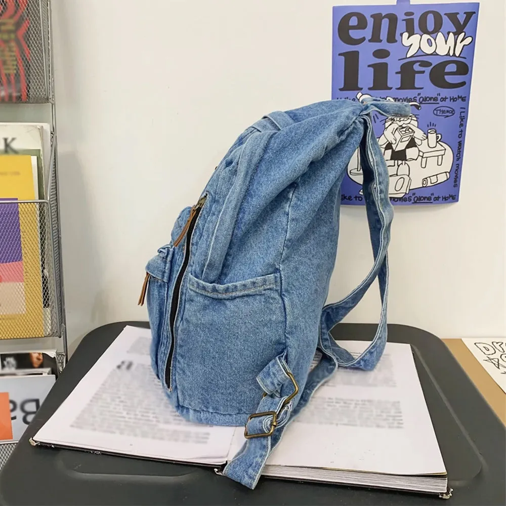 Casual Denim Backpack